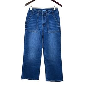 Women's Draper James RSVP Wide Leg Dark Denim Jeans Size 6 EUC‎